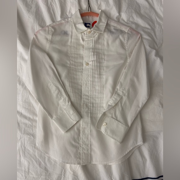 Boys Crewcuts ludlow tuxedo shirt. Size 6-7 - Picture 2 of 3
